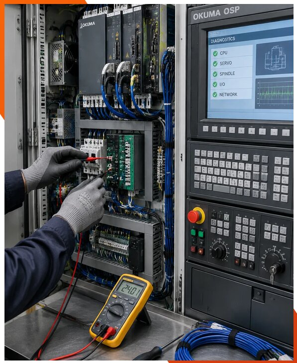 Ремонт систем ЧПУ Okuma OSP в Чапаевске